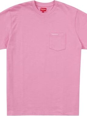 Supreme Short Sleeve Pocket Tee in Pink